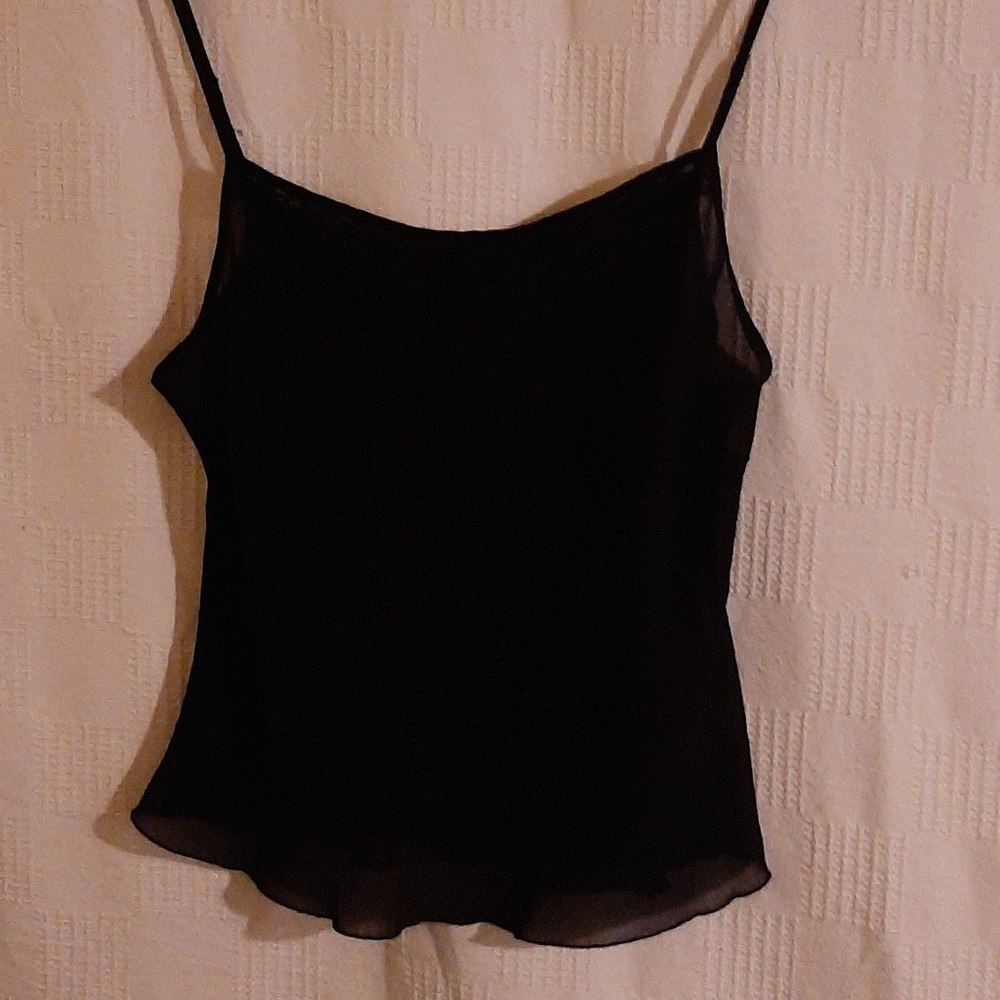 Pretty little black lacy camisole